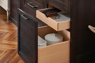 Medallion Cabinetry - Sink Base with Sink Mat and Two Door Organizers