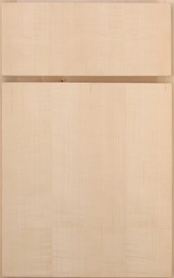 Natural on straight-grain maple