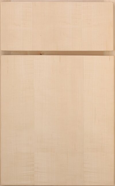 Natural on straight-grain maple