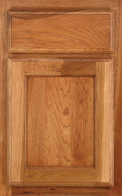 Briarwood Revered Raised Panel in Pecan on hickory