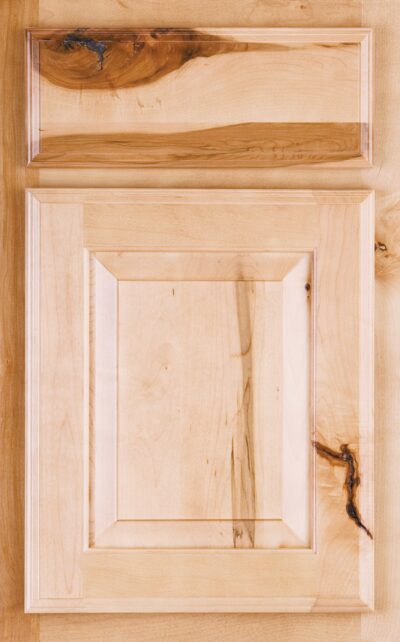 Natural on rustic maple