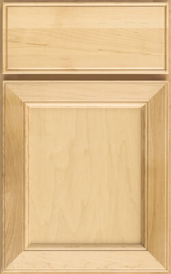 Natural on maple with Slab drawer front