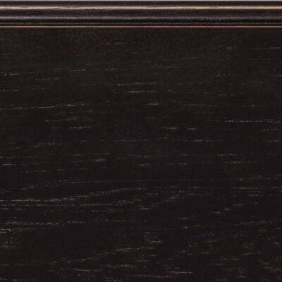 Carriage Black Ebony Glaze Heirloom Distressing on hickory