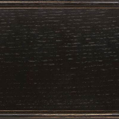 Carriage Black Ebony Heirloom on quartersawn oak